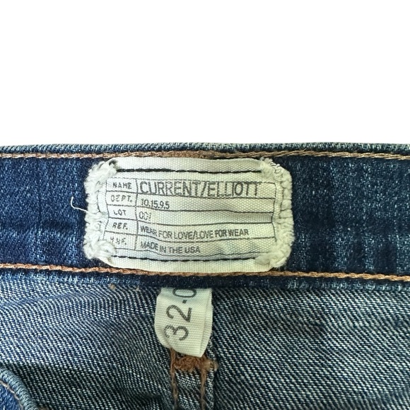 Anthropologie Current/Elliott Women’s Size 32 Rambler Classic Straight Leg Jean - Picture 8 of 9